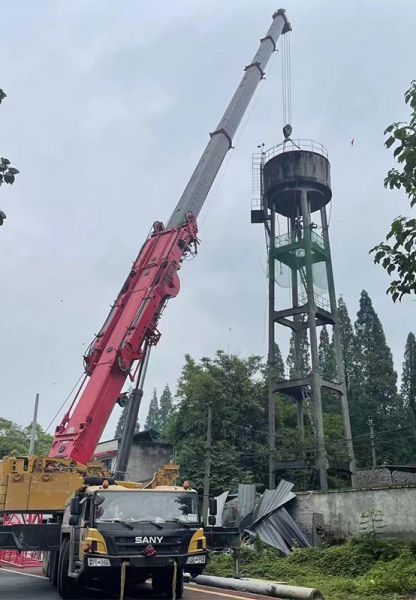 煙囪拆除，水塔拆除